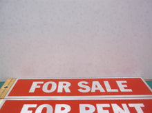 3 FOR RENT Signs & 1 FOR SALE Self Adhesive Door Sticker Brushed Aluminum HY-KO