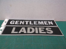 LADIES & GENTLEMEN 2 Door SIGNs Adhesive Restroom Bathroom Door HY-KO