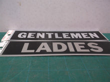 LADIES & GENTLEMEN 2 Door SIGNs Adhesive Restroom Bathroom Door HY-KO