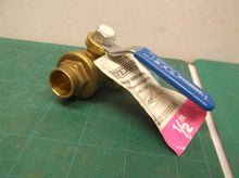 1/2" SWEAT BALL VALVE WITH DRAIN AND CAP, LEAD FREE BRASS