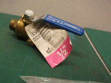 1/2" SWEAT BALL VALVE WITH DRAIN AND CAP, LEAD FREE BRASS