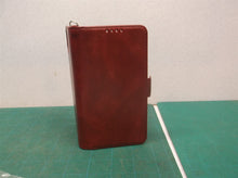 Card Holder Red Phone Leather Texture Case Fits iPhone 13 6.1