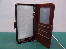 Card Holder Red Phone Leather Texture Case Fits iPhone 13 6.1