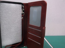 Card Holder Red Phone Leather Texture Case Fits iPhone 13 6.1
