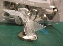 Silver Bell Place Card Holders for Table Numbers Restaurant Party Deco 12 Pack