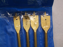 amoolo Spade Drill Bit Set 4 Pcs Titanium Coating Carbon Steel Paddle 5/8-1
