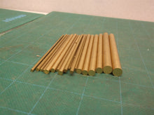 Sutemribor Brass round Rods Bar Assorted Diameter 2-8Mm for DIY Craft (19 PCS)