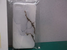 White & Grey Marble Pattern Design Slim Fit Clear Soft TPU Fits iPhone SE 2020