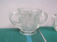 2 toothpick holders glass & crystal 2"x2" each