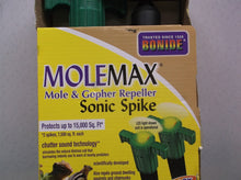 Bonide Molemax Mole & Gopher Repeller Sonic Spike Battery Operated 2 pack