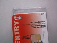 DS U 9586 Lock & Door Reinforcer 1-3/4” x 9” Stainless Steel missing screws