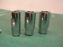 3-Piece Standard Spark Plug Socket Set 3/8" Drive 5/8"-18mm 3/4"-19mm 13/16"21mm