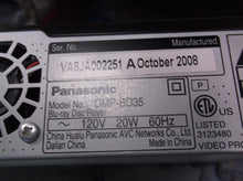Panasonic DMP-BD35 Blu-Ray Player w Cord Power on Tested Working dented housing