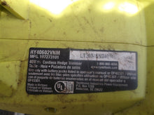 Ryobi RY40602VNM 40V 24" Cordless Hedge Trimmer tool only lt20345n240