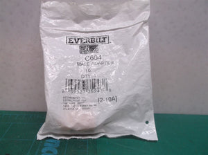 Everbilt C604 1/2"x 1/2 " Copper Pressure Cup x MIP Male Adapter Fitting