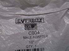 Everbilt C604 1/2"x 1/2 " Copper Pressure Cup x MIP Male Adapter Fitting