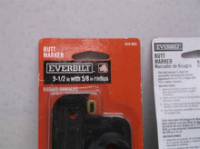 lot of 2 Everbilt 3-1/2 in. x 5/8 in. Radius Black Butt Marker 610-963