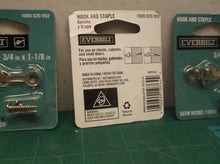 (3) Everbilt 3/4 in. x 1-1/8 in. Satin Nickel Hook and Staple