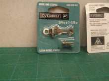 (3) Everbilt 3/4 in. x 1-1/8 in. Satin Nickel Hook and Staple