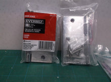 lot of 4 3-1/2 in. Chrome Square Corner Door Hinge