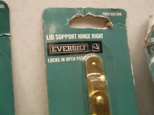 lot of 4 Bright Brass Lid Support Left Hand Hinges