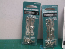 lot of 3 2-1/2 in. Satin Nickel Decorative Barrel Bolt