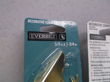 lot of 2 5/8 in. x 1-3/4 in. Bright Brass Decorative Corners 4 pack