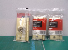 lot of 3 3-1/2 in. Satin Brass Square Corner Door Hinge