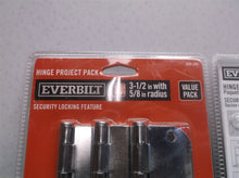lot of 2 3-1/2 in Chrome 5/8 in Radius Security Door Hinges Value Pack (3-Pack)