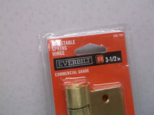 3-1/2 in. Square Satin Brass Adjustable Spring Door Hinge