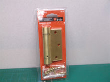 3-1/2 in. Square Satin Brass Adjustable Spring Door Hinge