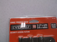 3-1/2 in. Satin Nickel 5/8 in. Radius Security Door Hinges Value Pack (3-Pack)