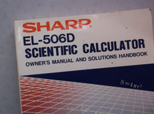 vintage sharp el-506D Scientific calculator with manual
