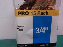 3/4 in T Copper All Cup Tee Fitting Pro Pack (15-Pack) 1002-835-579