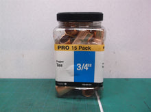 3/4 in T Copper All Cup Tee Fitting Pro Pack (15-Pack) 1002-835-579