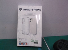 Impact Strong Clear Case With 2 Screen Protectors Transparent Fits iPhone 11 red