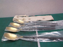HISSF Black & Gold Iced Tea Spoon Long Handle Spoon 18/10 Set of 4-7.28 Inches