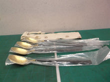 HISSF Black & Gold Iced Tea Spoon Long Handle Spoon 18/10 Set of 4-7.28 Inches