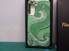TIANNIUKE Case Fashion Marble Phone Cover Case Fits Samsung Galaxy S21 5G Green
