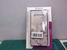 NALIA Tempered Glass Case Marble Hard case/Silicone Fits Samsung Galaxy S10 Blue