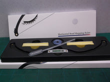 2 Eyebrow Shaping Kit Ruler Corrector Measure Tool for Eyebrow Silver Black