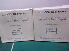 W.M. Dalton French Lead Crystal Glasses Unit No. 6 - Set of 7