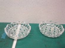 Set Of 2 Glass Candle Holders ~4"