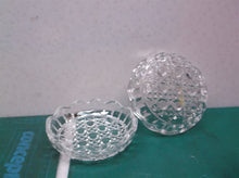 Set Of 2 Glass Candle Holders ~4"