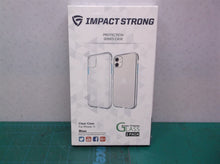 Impact Strong Clear Case with 2 Screen Protector Transparent fits iPhone 11 blue