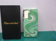 TIANNIUKE Green case With Golden Waves Compatible w Samsung Galaxy S21+Plus 5G