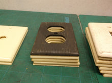 assorted plastic wall outlet & switch plates covers 1 gang