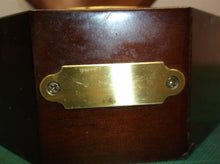 1994 Bombay Company Gimbal Dial On-Swivel Ship Clock Mahogany Box Nautical