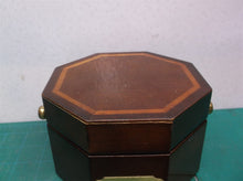1994 Bombay Company Gimbal Dial On-Swivel Ship Clock Mahogany Box Nautical