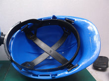 lot of 2 Heavy-duty hard hats to wear on the job-blue